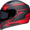 bell qualifier dlx mips street helmet raiser matte black crimson left